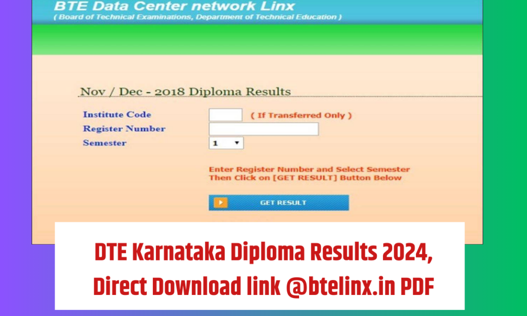DTE Karnataka Diploma Results