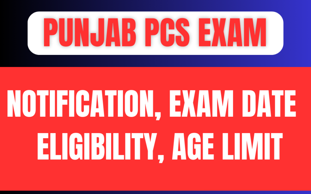 Punjab PCS Notification 2024